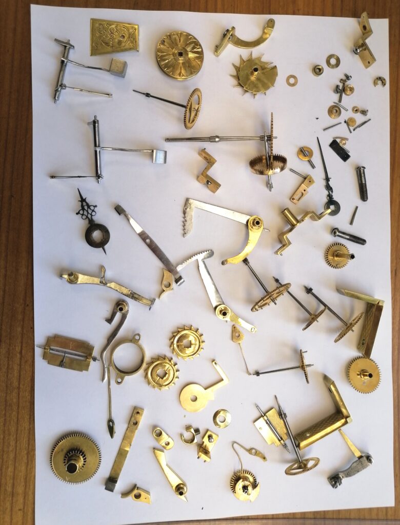 Teile einer Uhr